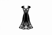 Luxury Dress Clipart Set, an Illustration by hafijul (Thumbnail 14 of 21)