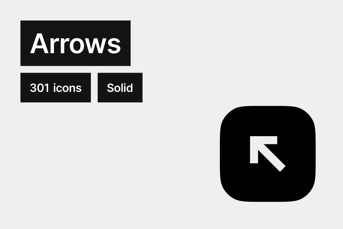Arrows Solid - 301 icons, a Solid Icon by Pictomate (Photo 1 of 7)