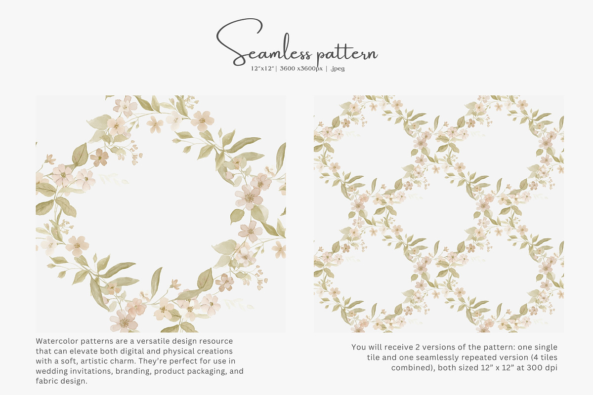 floral trellis seamless pattern f