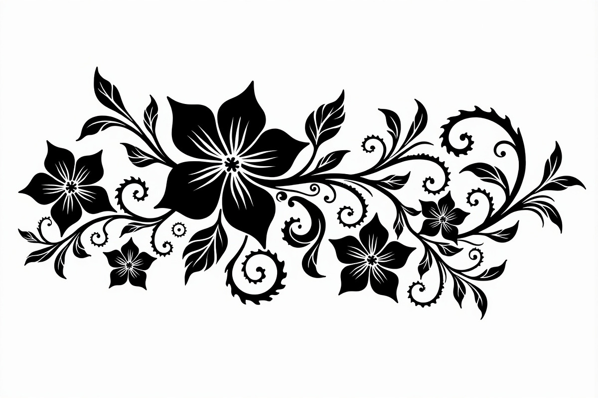 Ornamental Floral Vector Pack, an Illustration by Designer_Momina (Photo 4 of 21)