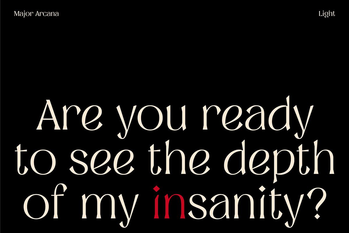 MAJOR ARCANA - Display Variable Type, a Serif Font by Artflorara (Photo 2 of 21)