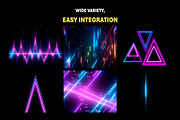 170+ Neon Lights Effects Overlays, an Object Graphic by Mikel Blazgad (Thumbnail 3 of 10)