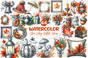Silver Vintage Aesthetic Autumn, an Illustration by Designworld