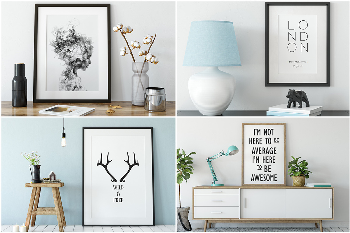 Frame Mockup Bundle Vol 3, a Print Template by Yuri-U (Photo 11 of 17)