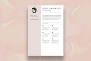 Resume Template, a Resume Template by DesignDevisers (Thumbnail 4 of 10)