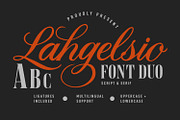 Lahgelsio Elegant Serif Script Duo, a Script Font by Maulana Creative (Thumbnail 1 of 7)