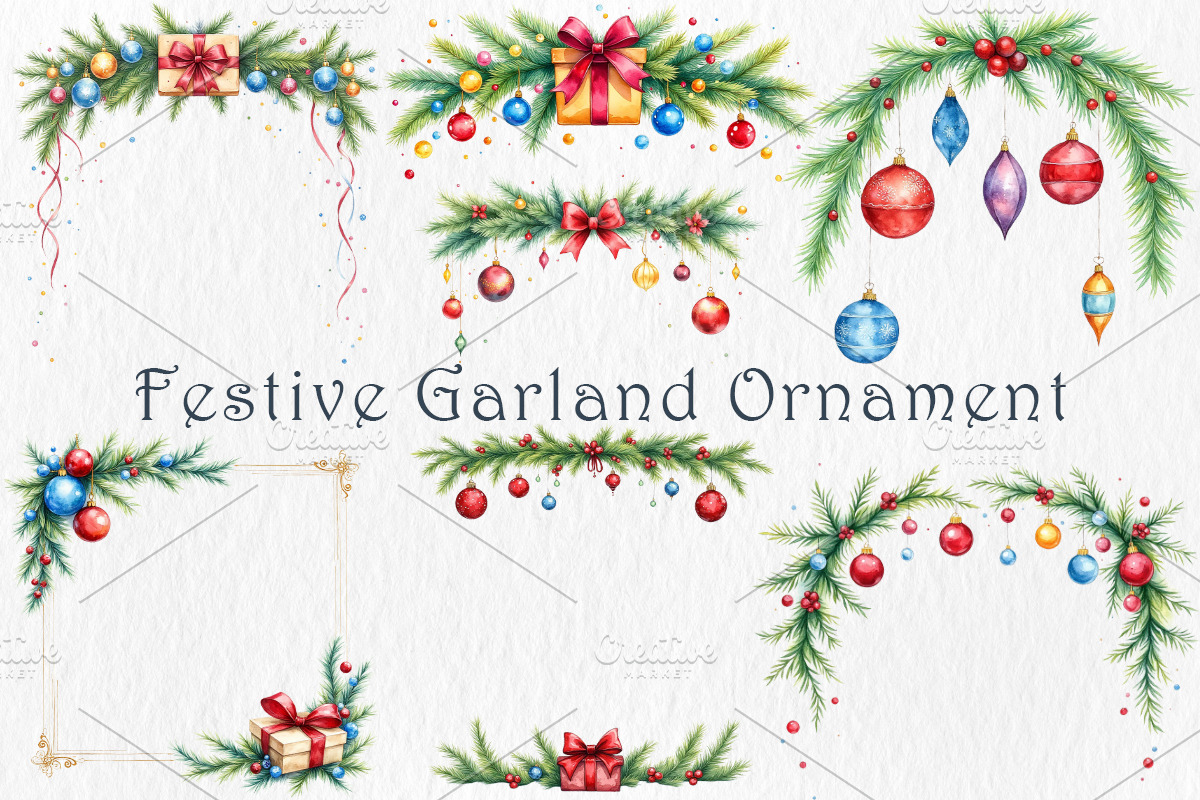Funny Santa Clipart Bundle., a Seasonal Illustration by GalaDesign03 (Photo 5 of 7)