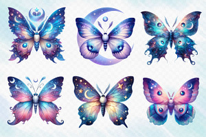 Celestial Moth Sublimation Clipart