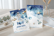 Astronaut Galaxy Baby Shower Invite, a Templates & Theme by Digital_Mind (Thumbnail 4 of 4)