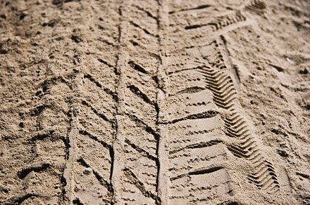 Tire tracks in sand photo stock photo containing tire and tracks