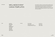 12 Wellness Event Canva Templates, a Marketing Template by Sikoya Design (Thumbnail 3 of 9)