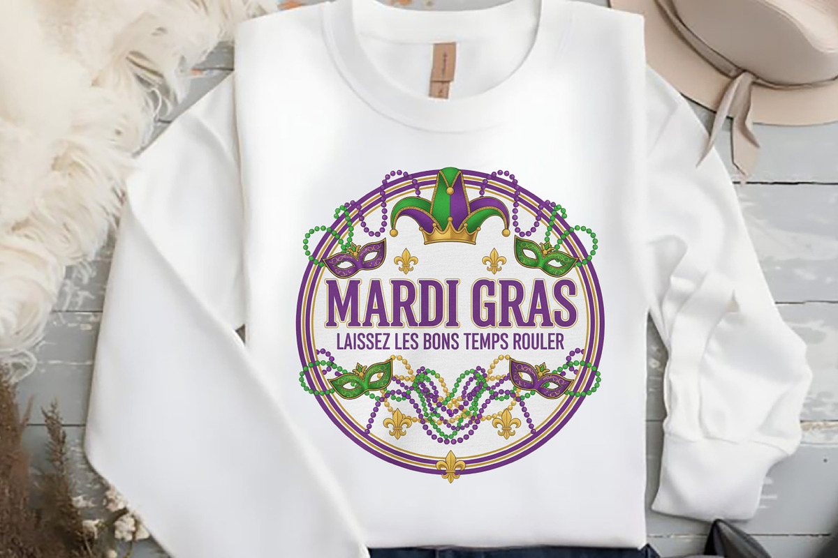 Mardi Gras Sublimation PNG, an Illustration by Black Bird Studio (Photo 2 of 3)