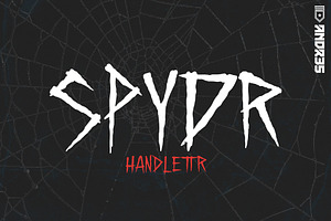 SPYDR: Hand-drawn Display font
