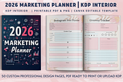 2026 Marketing Planner-KDP Interior, a Templates & Theme by Book2bees (Thumbnail 1 of 4)