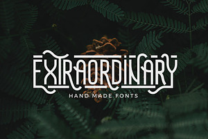 Handmade Font - Extraordinary