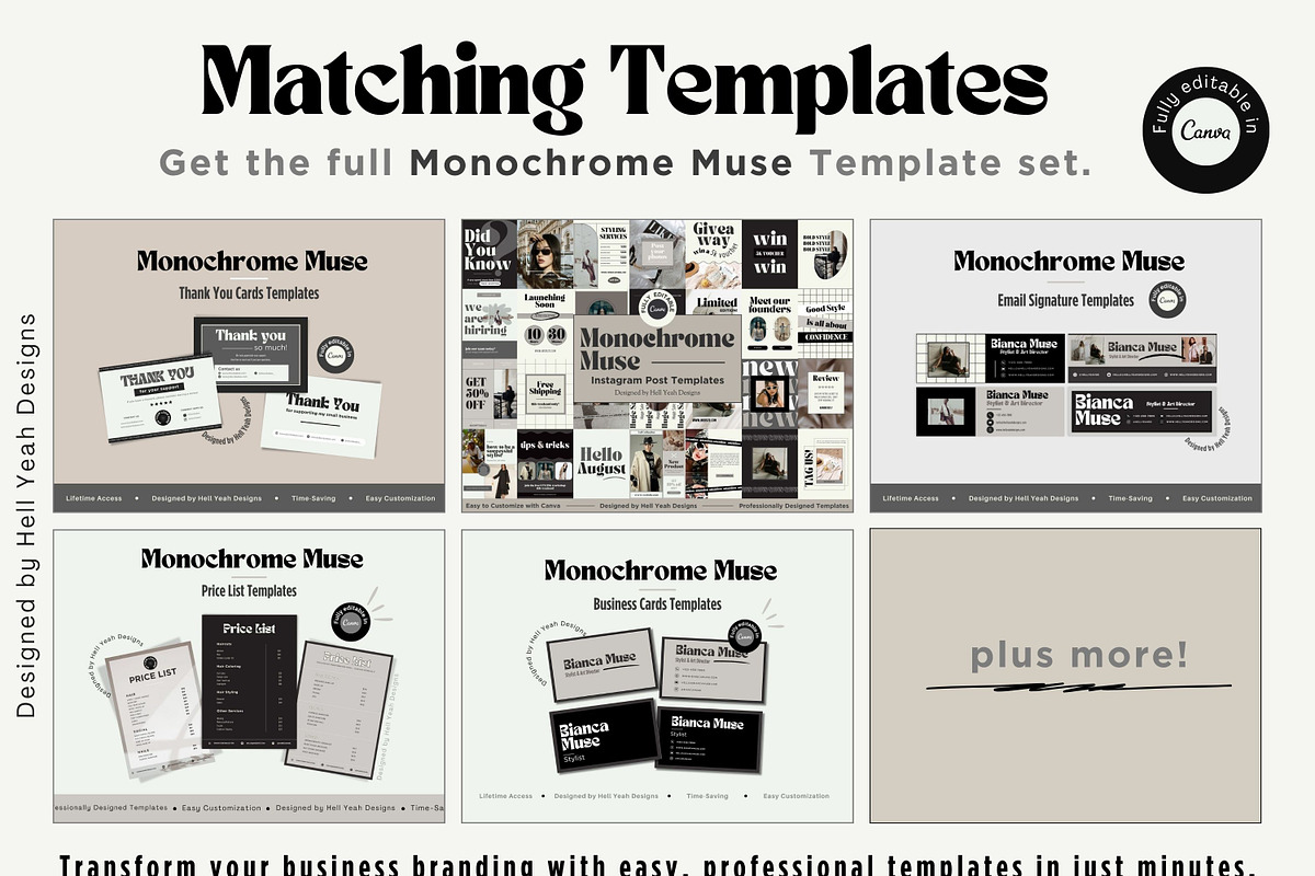 Monochrome Instagram Story Templates, a Social Media Template by Hell Yeah Designs (Photo 10 of 10)