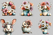 Watercolor Spring Easter Clipart, an Illustration by Sublimation Artist (Thumbnail 3 of 7)