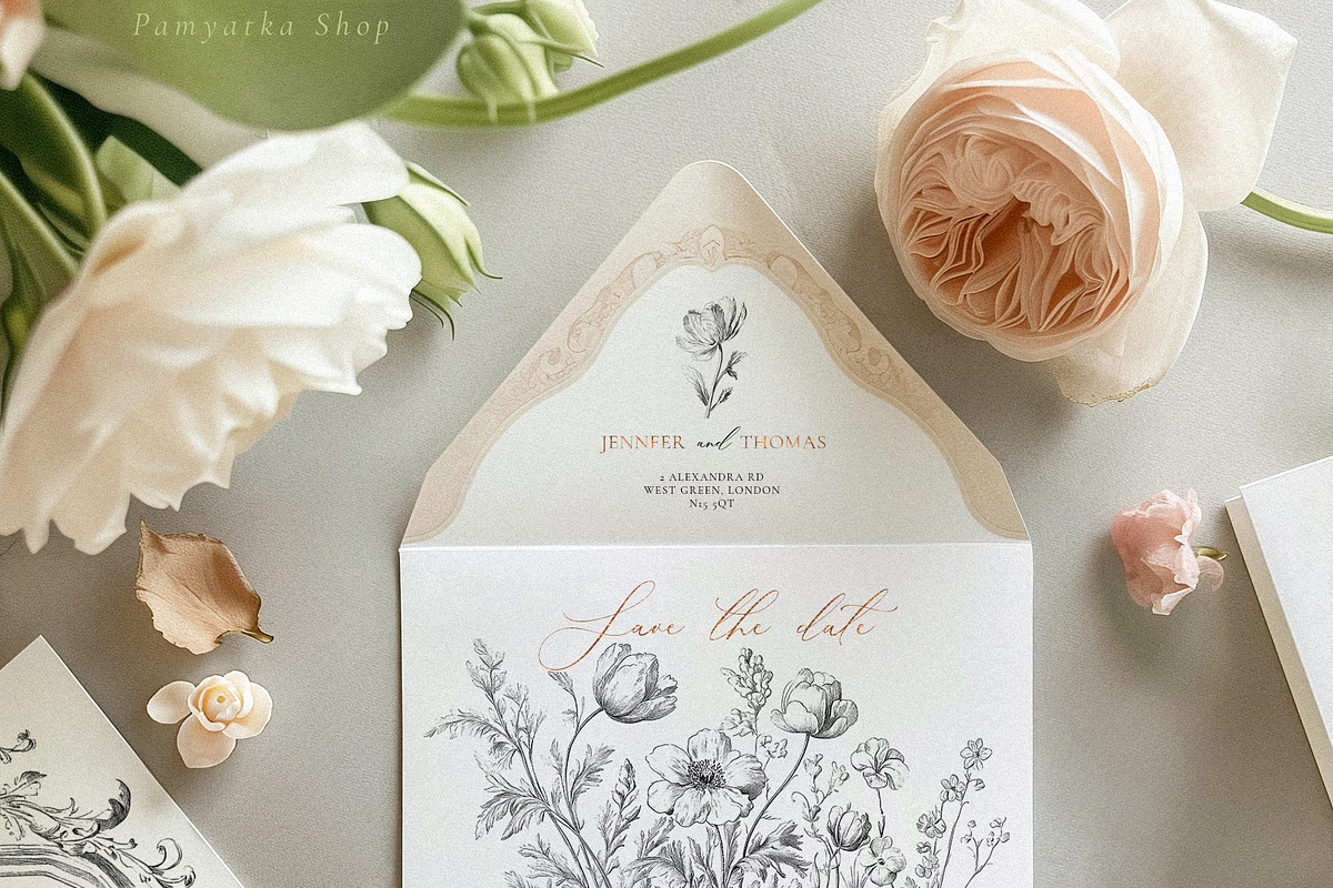 Baroque collection-Toile De Jouy, a Decorative Illustration by Pamyatka Shop (Photo 12 of 14)