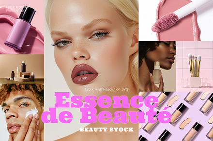 Essence De Beauté 130 Beauty Stock, a Beauty & Fashion Photo by Muse Mockups