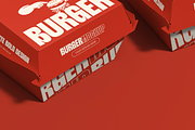 Burger Box Mockup, a Packaging Mockup by graphicsauce (Thumbnail 1 of 4)