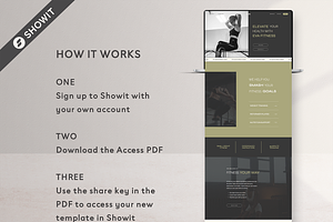 Eva Showit Website Template