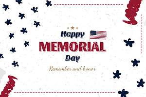 Happy Memorial Day. Greeting Card