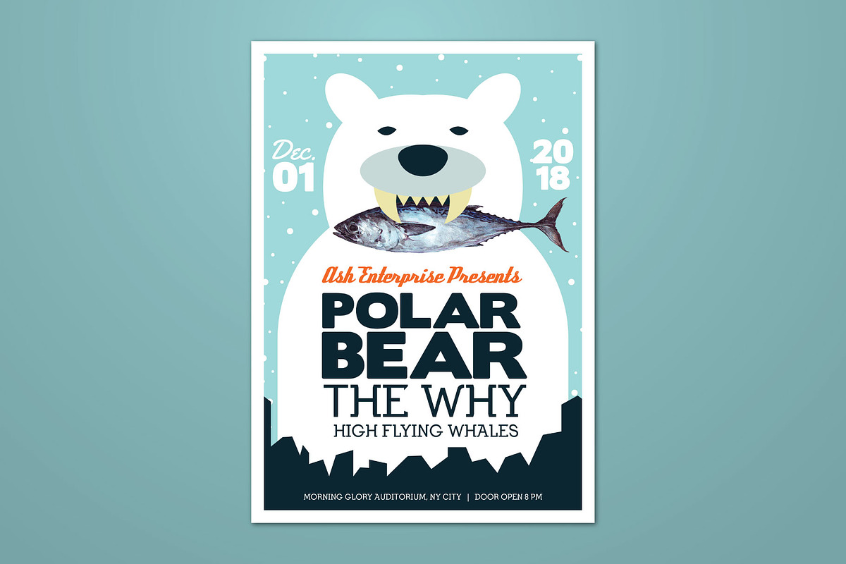 Polar Bear Winter Flyer, a Flyer Template by ashenterprise (Photo 1 of 3)