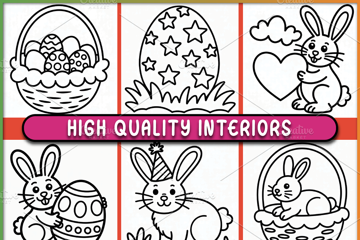 Easter Coloring Book for Kids, a Seasonal Illustration by Ink Gallery (Photo 4 of 6)