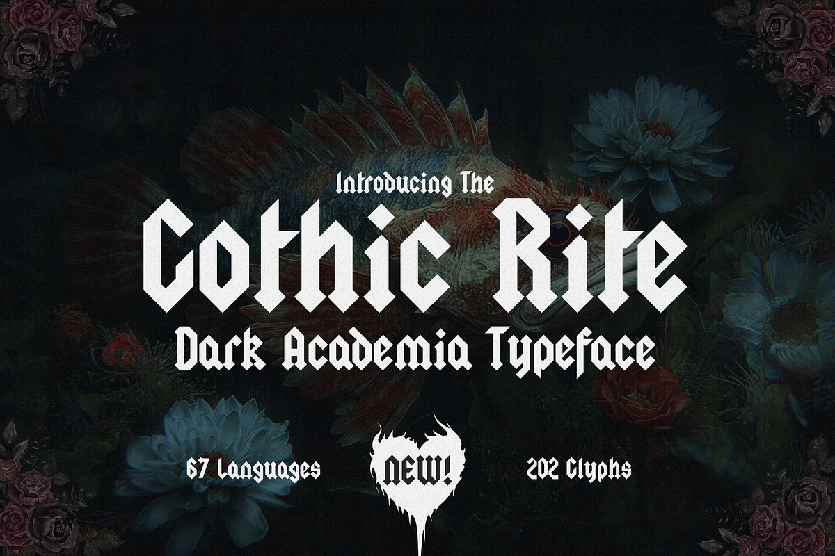 The Gothic Rite - Dark Academia Font, a Blackletter Font by HipFonts (Photo 1 of 9)