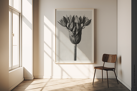 The Gallery Scene Frame Mockup, a Poster Template by makeitnicemockups