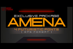 Amena 4 fonts in eps format