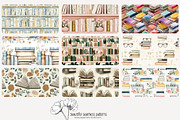 80 books seamless pattern, a Pattern Graphic by Poppy Lane Studio (Thumbnail 4 of 11)