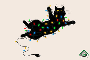 Cats Christmas, an Illustration by Craft Nest