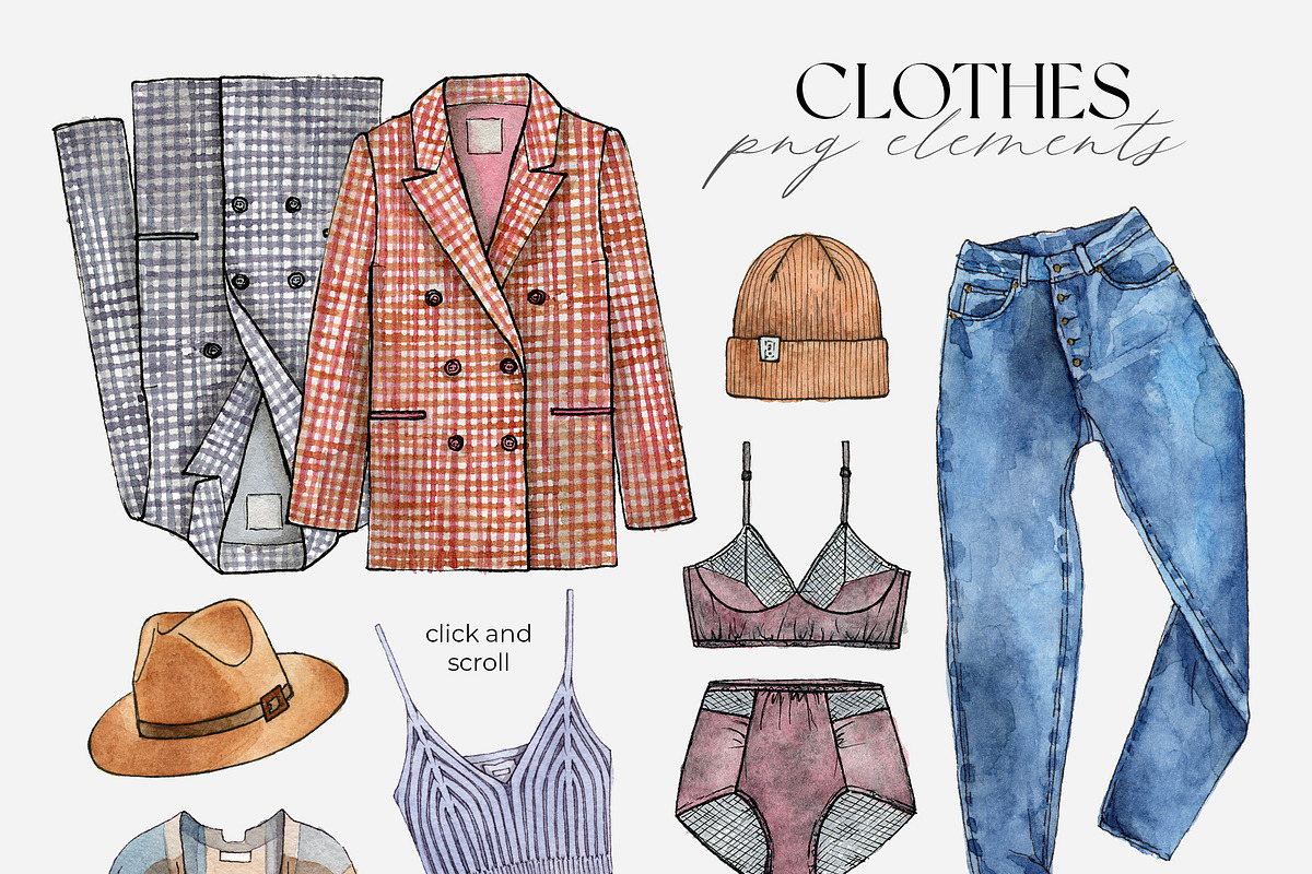AUTUMN ESSENTIALS fashion watercolor, an Object Illustration by alenaganzhela (Photo 4 of 14)