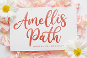 Amellis Path - Brush Script Font, a Script Font by StringLabs (Thumbnail 1 of 9)