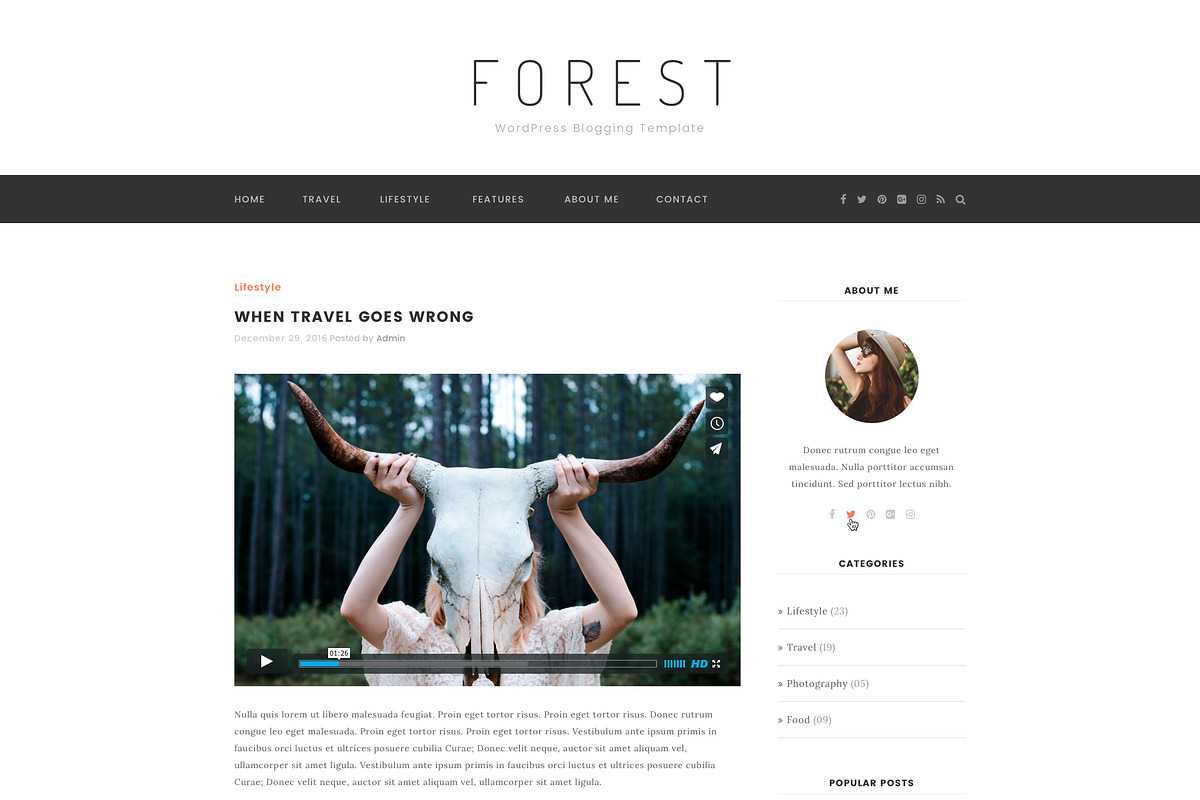 Forest - Minimal Blogging Template, a Device Mockup by bigpsfan's SHOP (Photo 10 of 20)