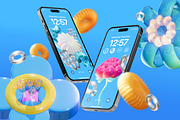 Flower Fantasy v.2: 3D Illustrations, an Object Graphic by marmarina (Thumbnail 3 of 18)