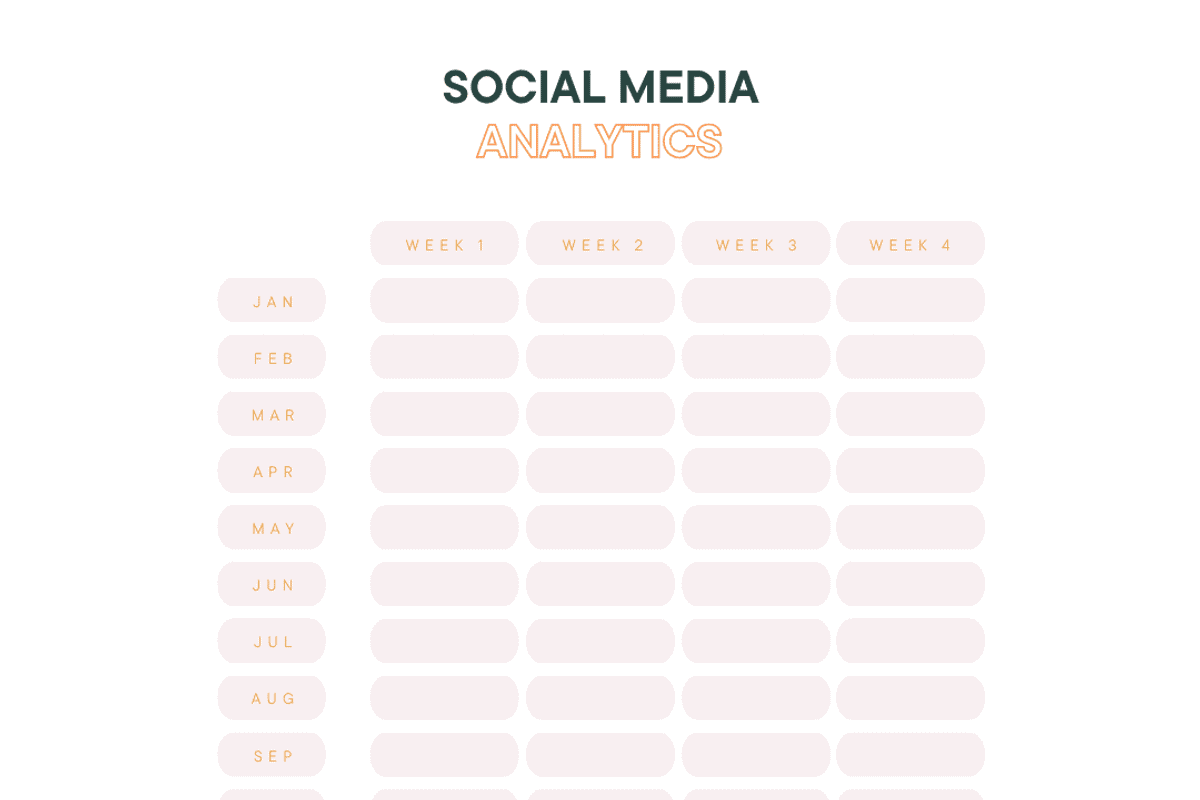 Social Media Planner, a Print Template by Brand Your Biz Co. (Photo 6 of 9)