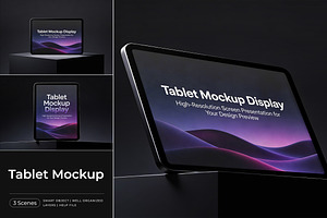 Tablet Mockup Display, a Product Mockup by Pitchlook.Studio