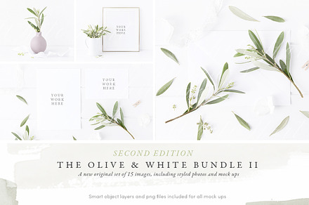 The Olive & White mockup Bundle