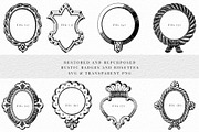 Badges and Rosettes Rustic Clipart, a Decorative Illustration by Century Library (Thumbnail 5 of 9)