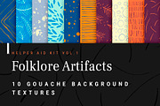 Folklore patterns & graphic resource, a Texture Graphic by Folkheart (Thumbnail 1 of 5)