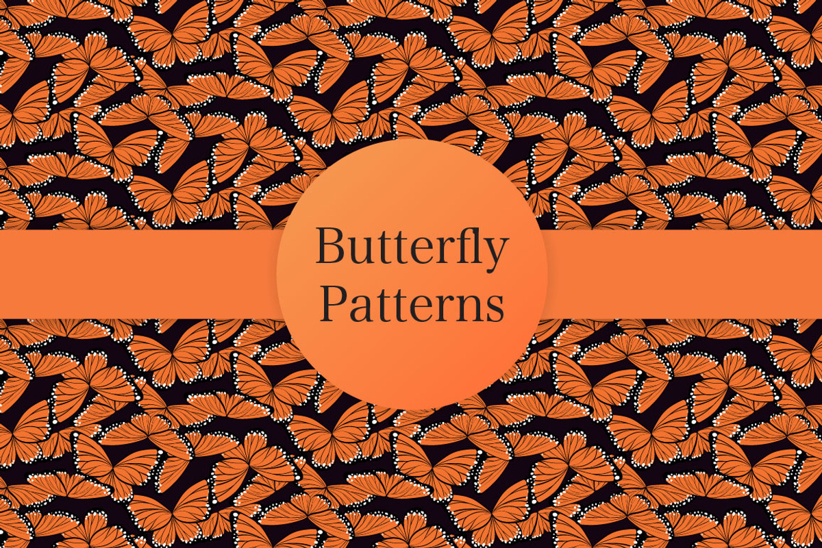 Butterfly patterns, a Pattern Graphic by merion_merion (Photo 1 of 4)