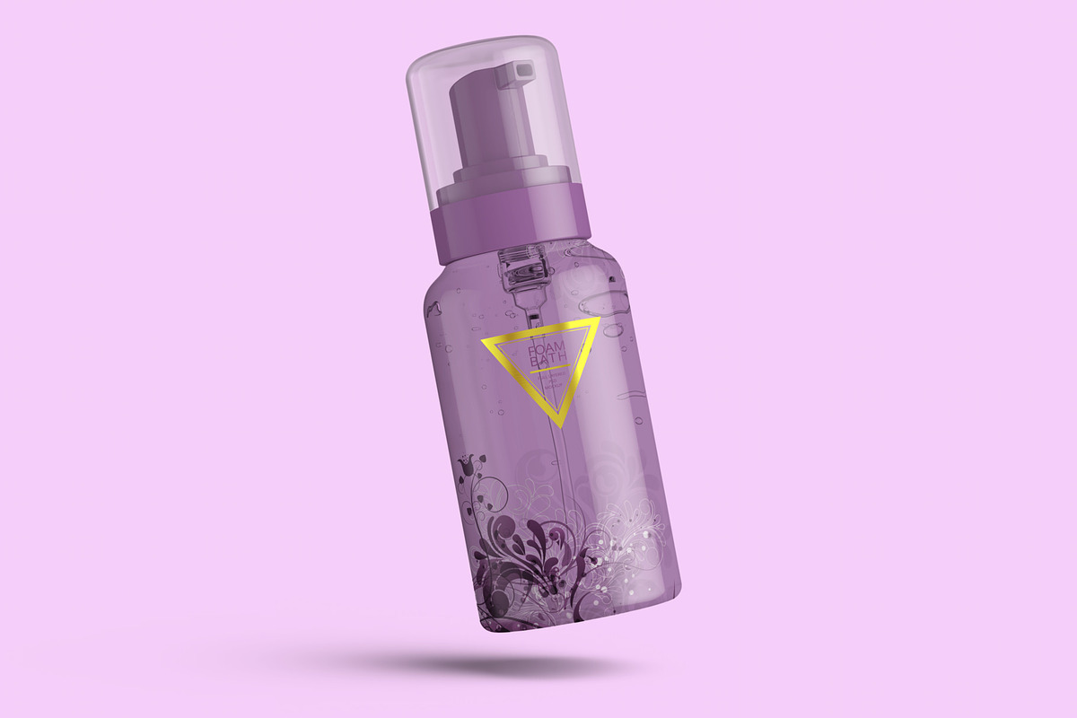 Foaming Soap Dispenser Bottle Mockup, a Cups & Container Mockup by Digitalphaser (Photo 5 of 8)