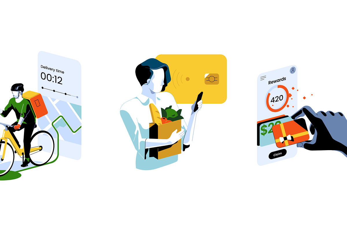 Isometric delivery illustrations, an iPhone Mockup by Formfrom (Photo 8 of 11)