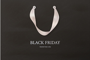 Black friday banner. Realistic paper, an Object Illustration by Stock-Smart-Start