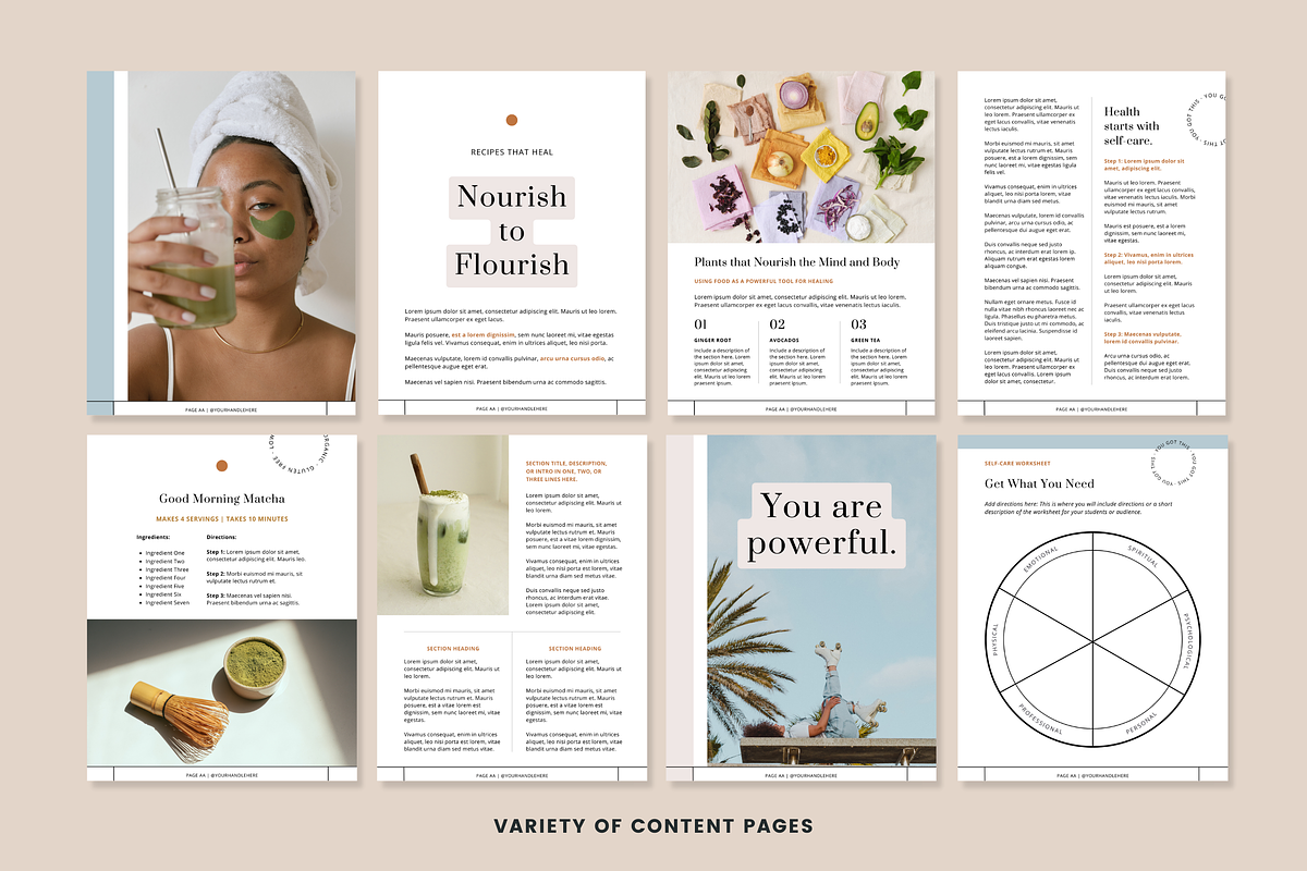 SKY | Canva Self-Care Workbook, a Magazine Template by Erin Cassidy (Photo 6 of 10)