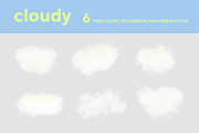 Cloudy - 6 PNG Cloud Textures, a Texture Graphic by Aidana Aidar (Thumbnail 3 of 7)