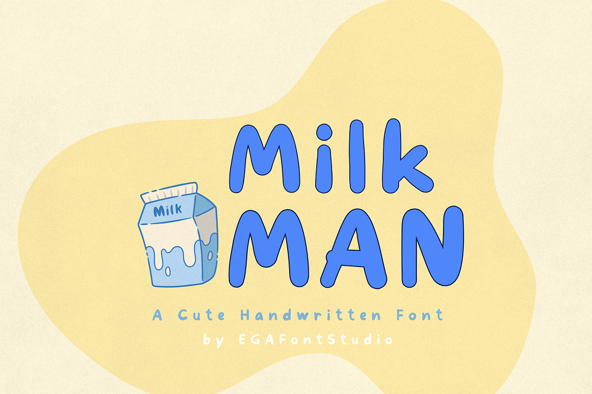 Milkman | A Handwritten Font, a Handwritten Font by EGAFontStudio (Photo 1 of 8)