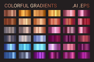 COLORFUL GRADIENTS Vector .AI .EPS